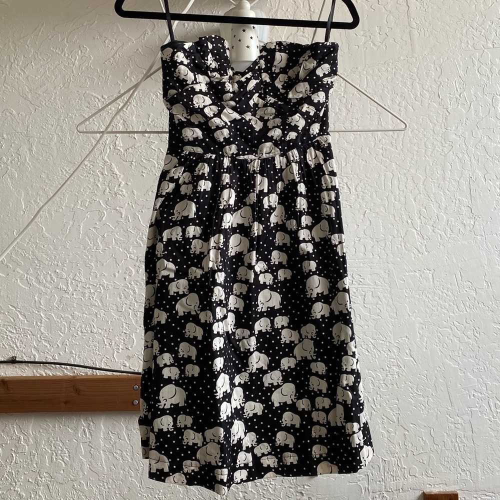 Porridge 2 elephant dress dots anthro Zooey boho